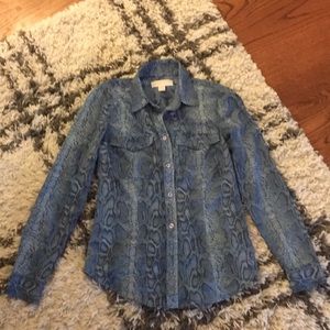 Michael Kors Snake Print Blouse